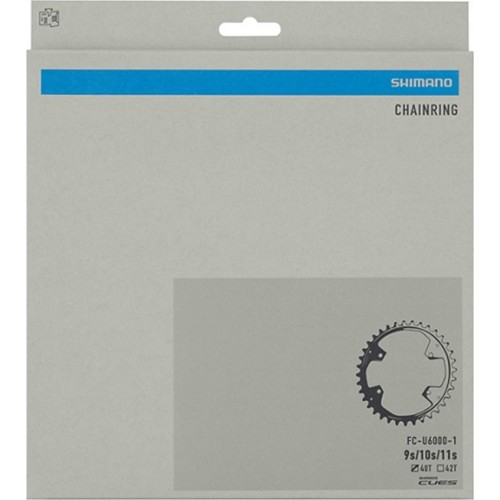 Shimano CUES FC-U6000-1 front chainring 40T, B.C.D. 110 mm