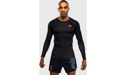 Venum Thunder Dragon rashguard ar garām piedurknēm - Black/Grey/Copper
