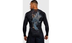 Venum Thunder Dragon Long Sleeve Rashguard - Black/Grey/Copper