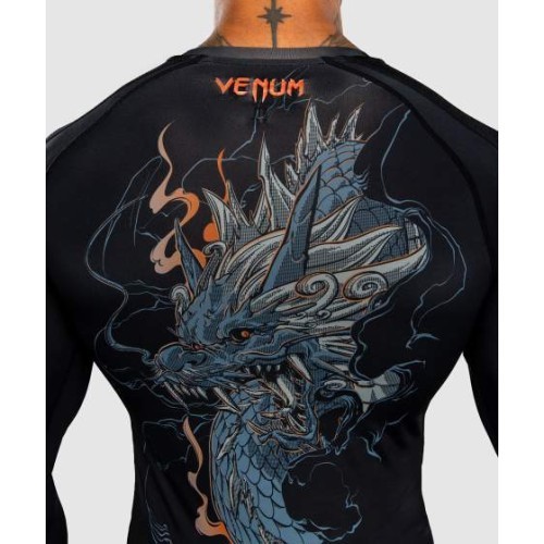 Рашгард с длинным рукавом Venum Thunder Dragon - Black/Grey/Copper
