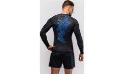 Рашгард Venum Thunder Dragon с длинным рукавом – чёрный/королевский синий