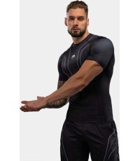 Venum Streamline Short Sleeve Rashguard - Black/White