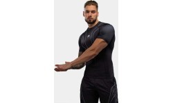 Venum Streamline Short Sleeve Rashguard - Black/White
