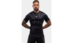 Venum Streamline Short Sleeve Rashguard - Black/White