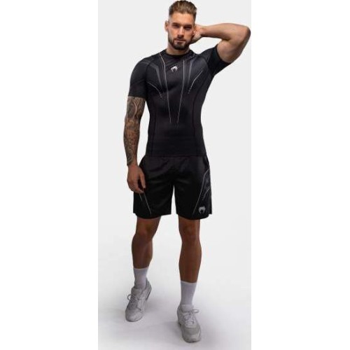 Venum Streamline Short Sleeve Rashguard - Black/White