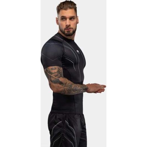 Venum Streamline Short Sleeve Rashguard - Black/White