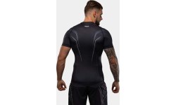 Рашгард Venum Streamline с коротким рукавом – чёрный/белый