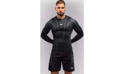 Venum Streamline Long Sleeve Rashguard - Black/White