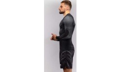 Venum Streamline rashguard krekls ar garām piedurknēm, melns/balts