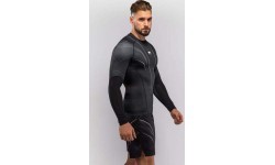 Venum Streamline Long Sleeve Rashguard - Black/White