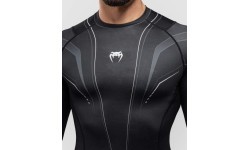 Рашгард Venum Streamline с длинным рукавом, чёрно-белый