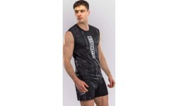 Karate Combat by Venum Dry-Tech bezpiedurkņu krekls – melns/pelēks