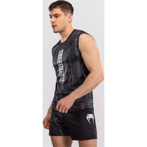 Karate Combat by Venum Dry-Tech bezpiedurkņu krekls – melns/pelēks