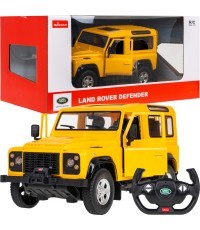 Tālvadības automašīna Land Rover Defender 1:14 RASTAR dzeltena