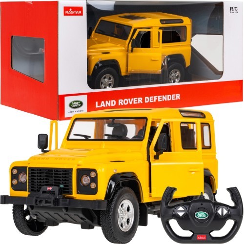 R/C car Land Rover Defender 1:14 RASTAR Yellow