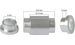 Tempish rumbu un starpliku komplekts riteņiem, 16,5 mm