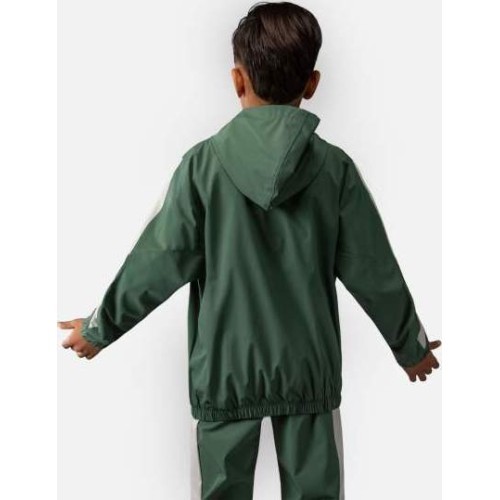 Venum Vectra Kids Track Jackets - Forest Green/ Off White