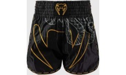 Venum Serpenti Muay Thai šorti - melni/sudraba/zelta