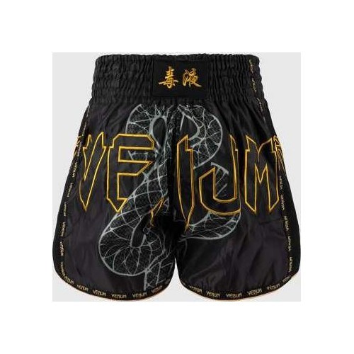 Шорты Muay Thai Venum Serpenti - черный/серебристый/золотой