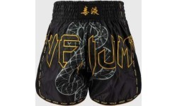 Шорты Muay Thai Venum Serpenti - черный/серебристый/золотой