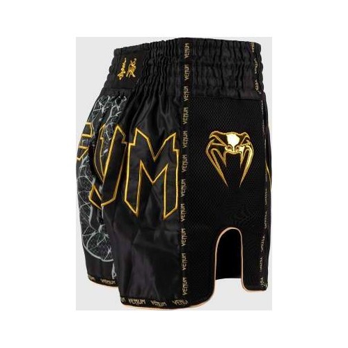 Шорты Muay Thai Venum Serpenti - черный/серебристый/золотой