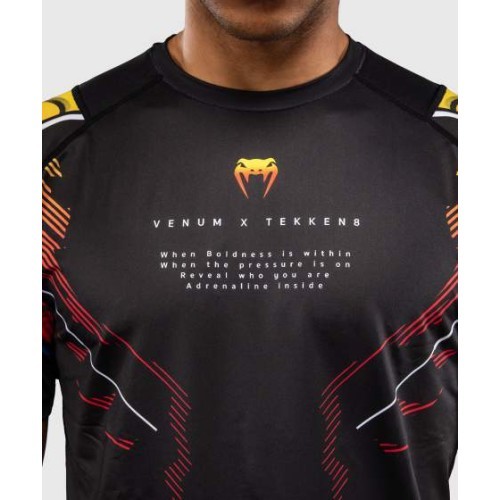 Venum x TEKKEN 8 Dry-Tech T-Shirt Yoshimitsu - Black/Orange