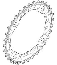 Передняя звезда FC-M532 36T Deore