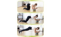 KA08 GRAY AB WHEEL FOR EXERCISING ABS MUSCLES HMS