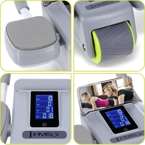 KA08 GRAY AB WHEEL FOR EXERCISING ABS MUSCLES HMS