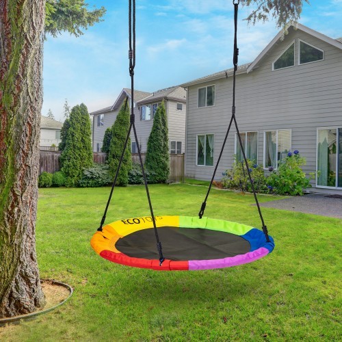 Garden swing stork's nest 100cm colorful ECOTOYS