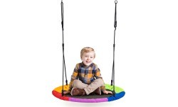 Garden swing stork's nest 100cm colorful ECOTOYS