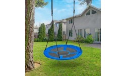 Dārza šūpoles stārķa ligzda 100 cm zilas ECOTOYS