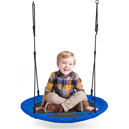 Dārza šūpoles stārķa ligzda 100 cm zilas ECOTOYS