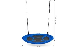 Garden swing stork's nest 100cm blue ECOTOYS