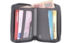 Piniginė Lifeventure RFiD Bi-Fold Recycled - Tamsiai pilka