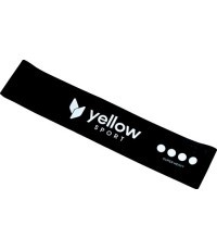 Juodos spalvos treniruočių guma-kilpa YellowLoop