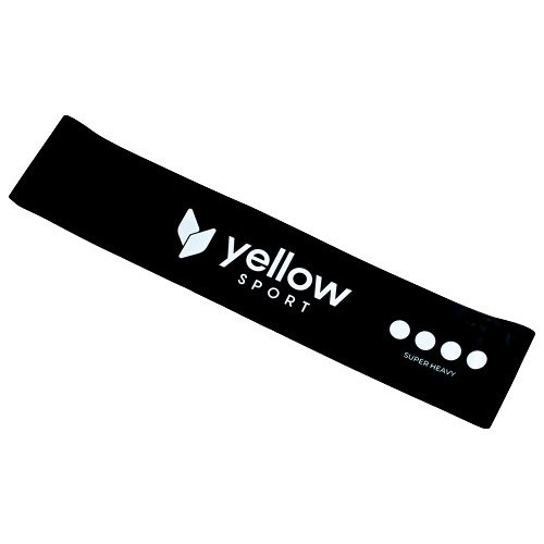 Melna treniņu gumijas cilpa YellowLoop