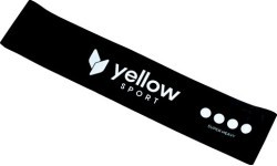 Juodos spalvos treniruočių guma-kilpa YellowLoop