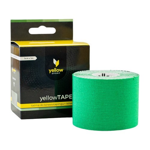 Зелёный кинезио тейп YellowTape