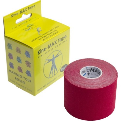 Красный кинезиотейп Kine-MAX Super Pro Cotton
