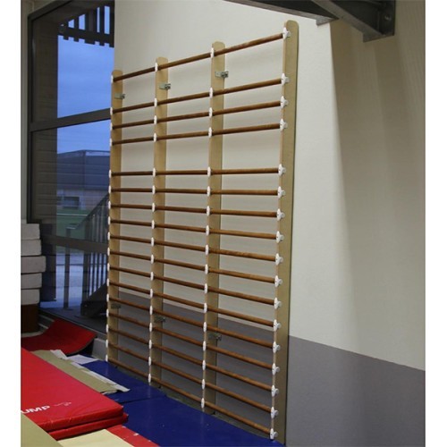Vingrošanas sieniņa no masīvkoka, 3 personu komplekts, garums 243 cm