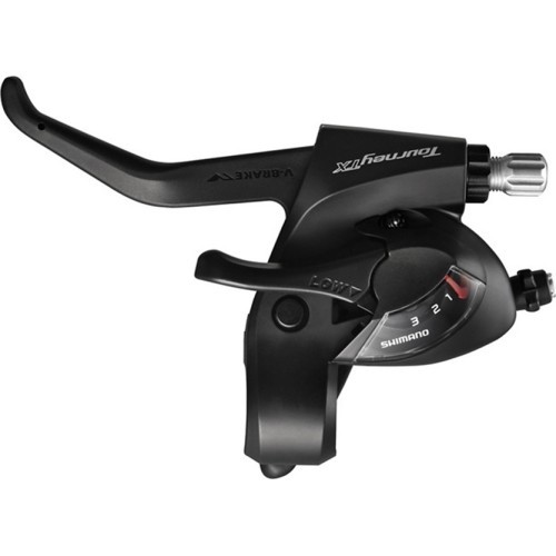 Shimano TX800 kreisā pārslēdzēja rokturis ar bremžu sviru, 3 ātrumi