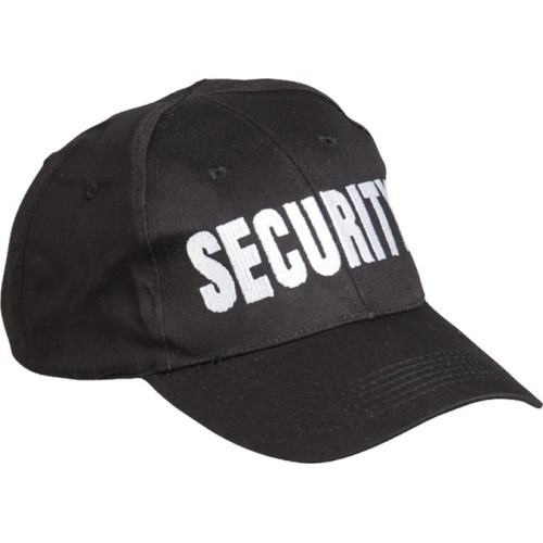 Чёрная бейсболка с вышивкой «SECURITY»