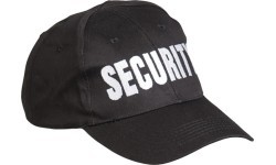 Чёрная бейсболка с вышивкой «SECURITY»