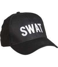 BLACK ′SWAT′ BASEBALL CAP