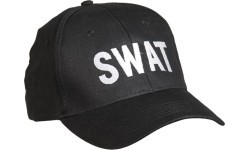 BLACK ′SWAT′ BASEBALL CAP