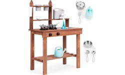 Детская уличная грязевая кухня из еловой древесины ECOTOYS