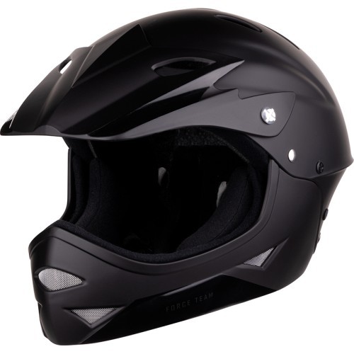 Детский шлем FORCE DOWNHILL Junior, размер S-M (54-58 см), чёрный