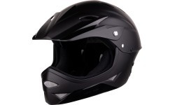Детский шлем FORCE DOWNHILL Junior, размер S-M (54-58 см), чёрный