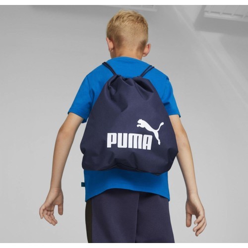 Сумка для обуви Puma Phase Gym Sack, тёмно-синяя, 079944 02